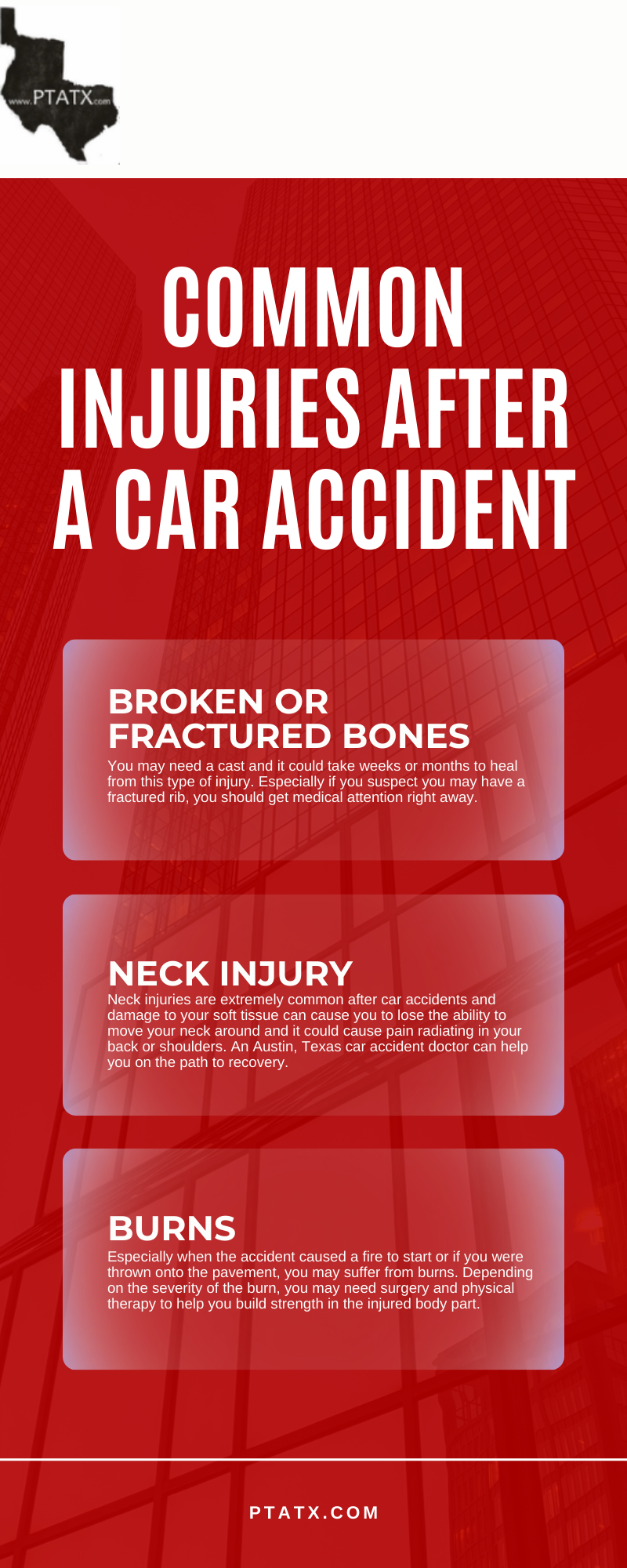 Common Injuries After A Car Accident Infographic