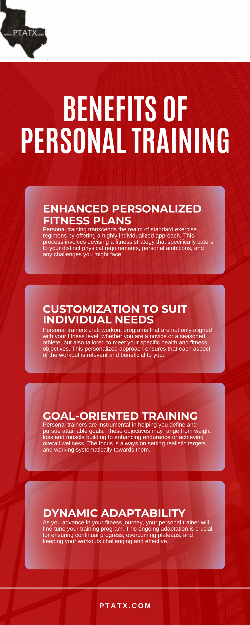 Benefits Of Personal Training Infographic