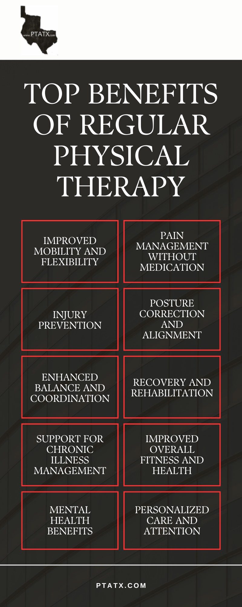 Top Benefits Of Regular Physical Therapy Infographic
